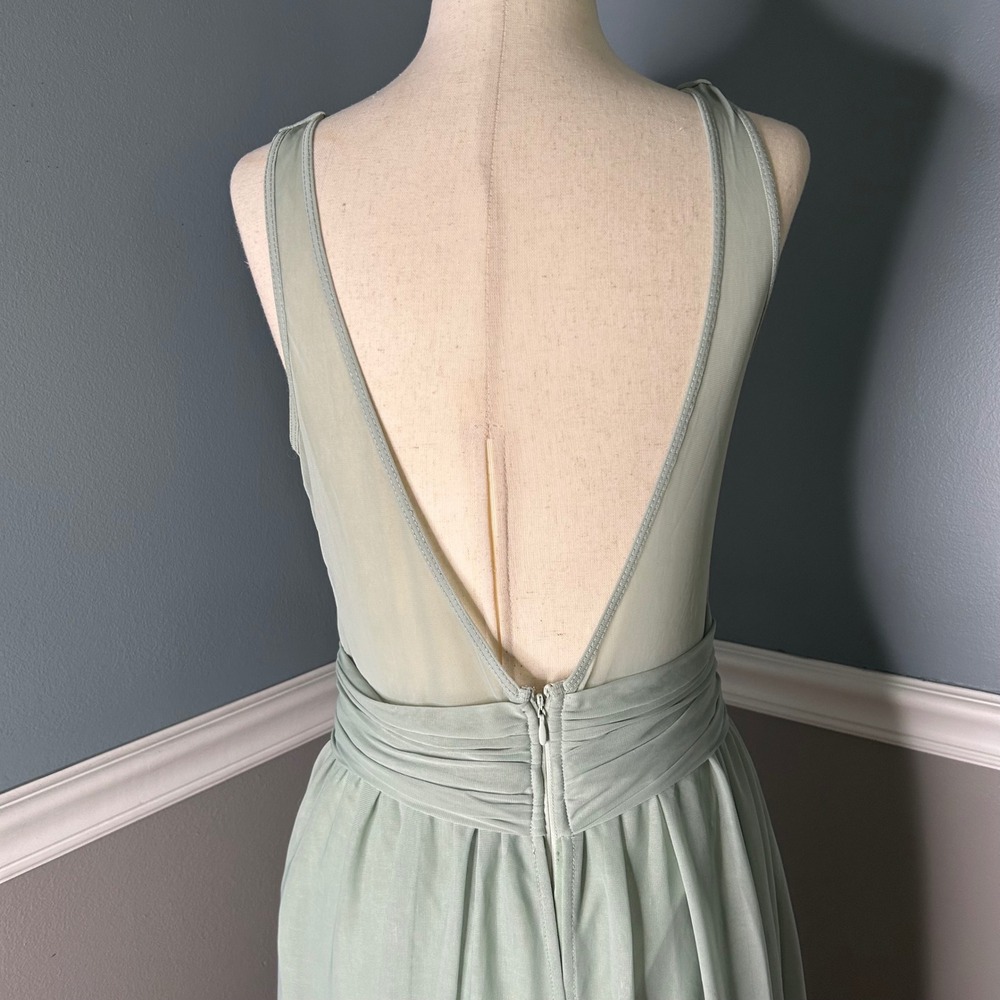 Birdy Grey Bridesmaid Formal Dress‎ Gown Maxi Sleeveless Medium - Picture 5 of 8